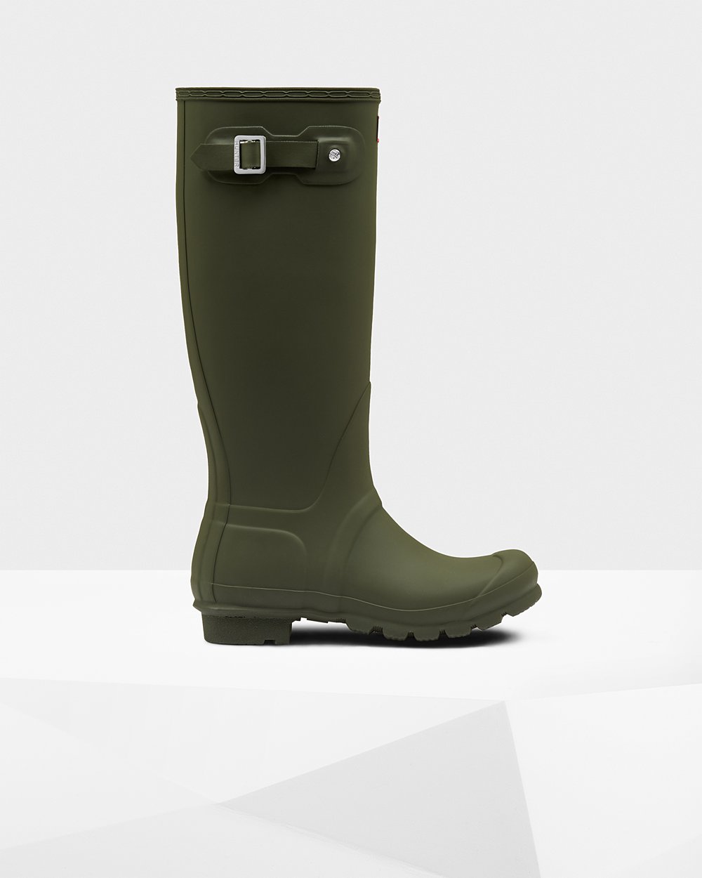 Womens Hunter Tall Rain Boots Dark Olive - Original - 2365497-BD